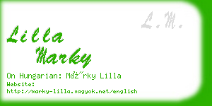 lilla marky business card